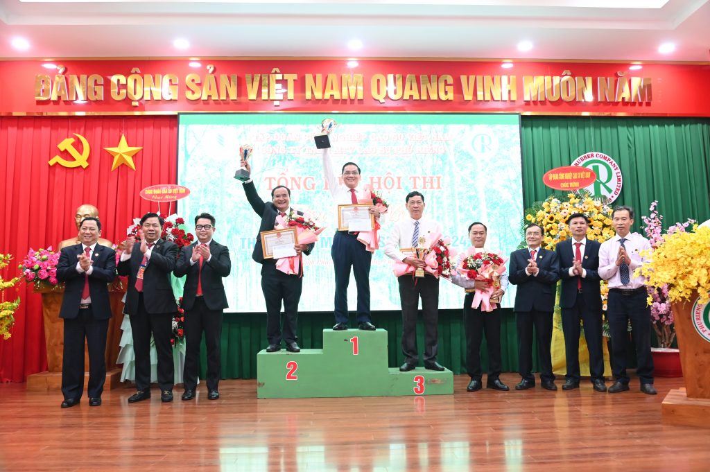 Nông trường Long Tân giải nhất Hội thi Bàn tay vàng Cao su Phú Riềng
